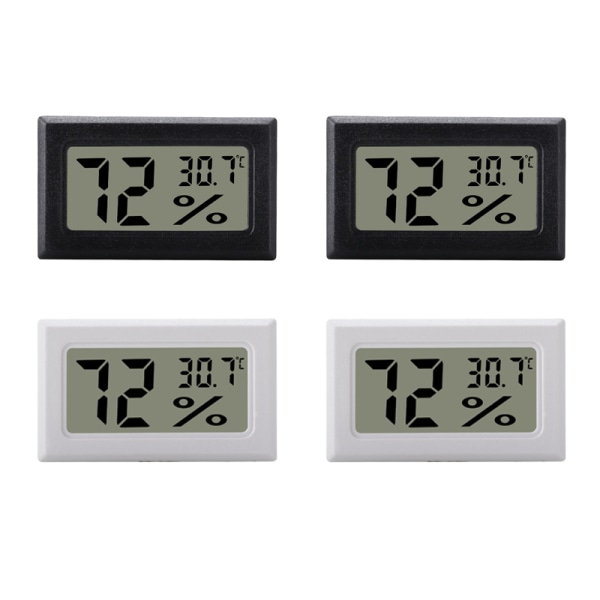 Mini digitalt hygrometer / termometer 4-pakke 4-pakke