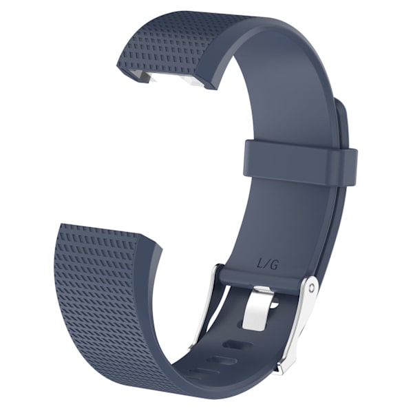 Silikonearmbånd til Fitbit Charge 2 Blå L