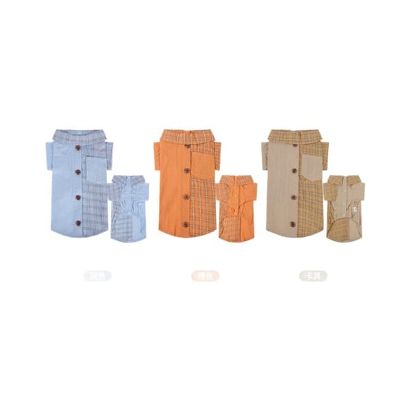 Ternet Hundeskjorte, Orange - Åndbar & Stilfuld M M