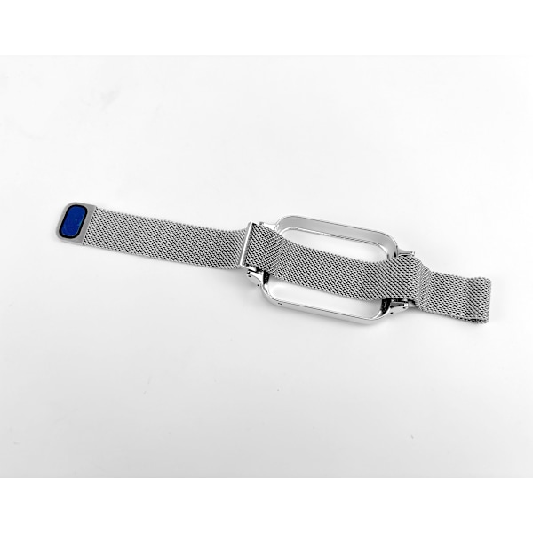 Klockarmband för Xiaomi Mi Band 8 Pro - Metallram med Milanese Loop Silver