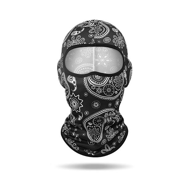 Tryckt Mesh Balaclava - Andningsbart Motorcykelhjälmfoder, Rolig Ansiktsmask