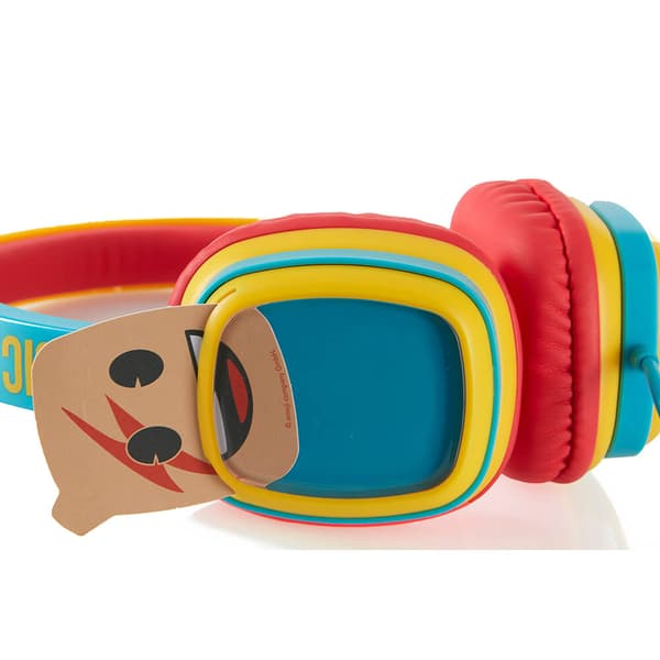 Høretelefoner On-Ear Junior 85db Emoji Blå/Gul