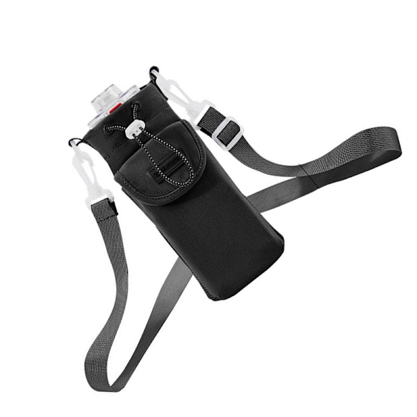 Vandflaskepose, sort - Nylon vandflaskepose model 2