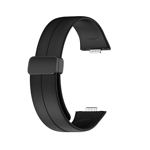 Silikonerem med magnetspænde til Huawei Fit 3 Sort