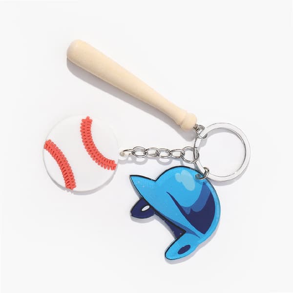 Akryl Baseboll Nyckelring Set - Snygg Bil & Nyckelaccessoar Model 4