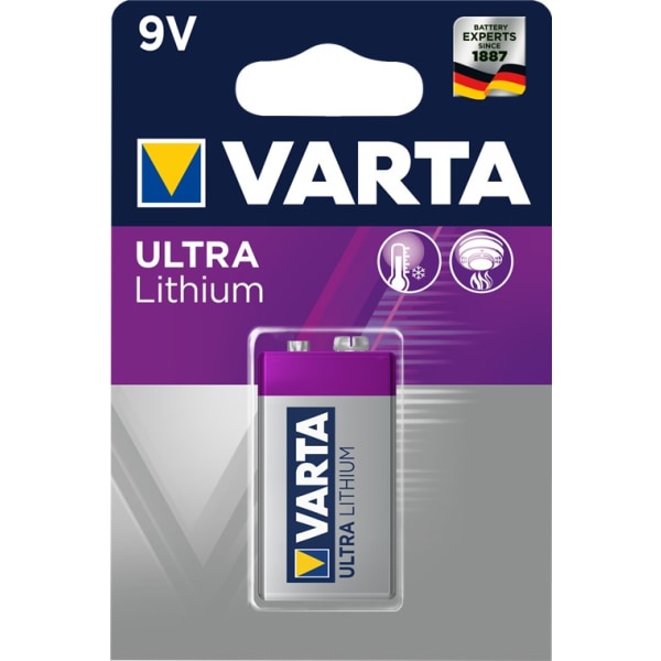 Varta 6F22/9 V Block (6122) batteri, 1 st. blister