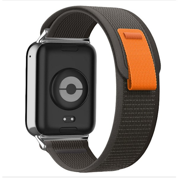 Alpine Loop flätad nylon klockarmband för Xiaomi 9 Pro / 8 Pro Svart+grå