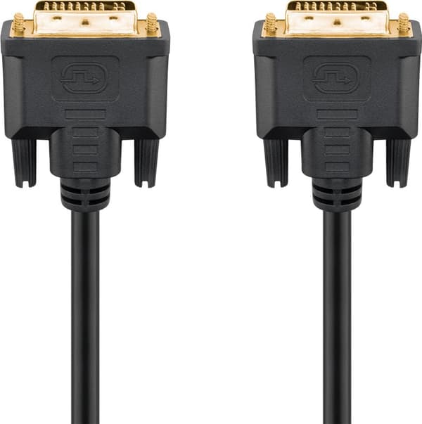 DVI-I Full HD -kaapeli Dual Link, kullattu