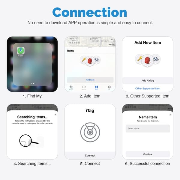 Bluetooth Anti-Lost Tracker Hvid - Nøglefinder, Genstands Lokalisator, Kompatibel med iOS & Android