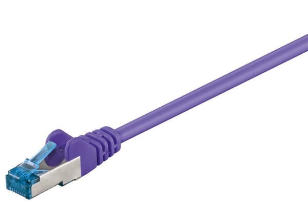 Netværkskabel CAT 6A, S/FTP (PiMF), violet, 3 m