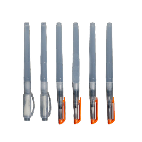 6-pack transparenta reservoarpennor
