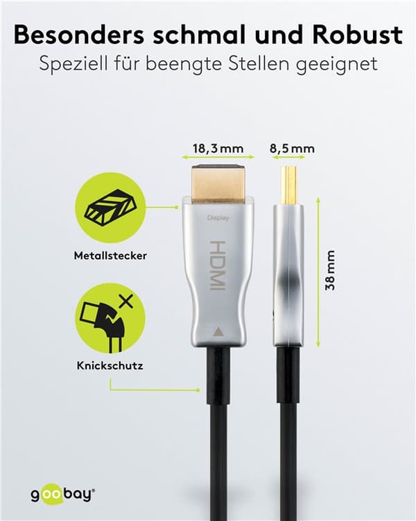 Optisk hybrid höghastighets HDMI-kabel (AOC)