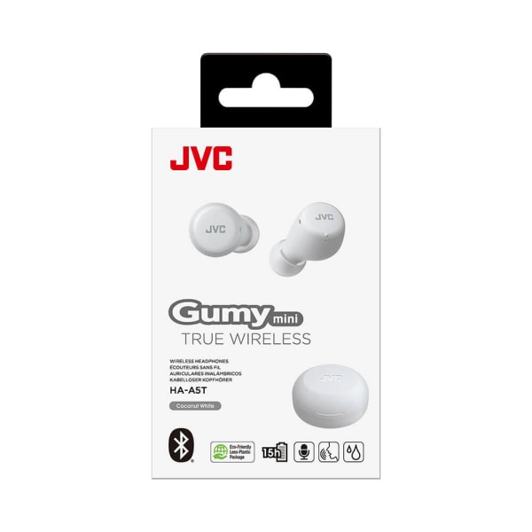 JVC Hörlur In-Ear True Wireless Gumy Mini HA-A5T Vit