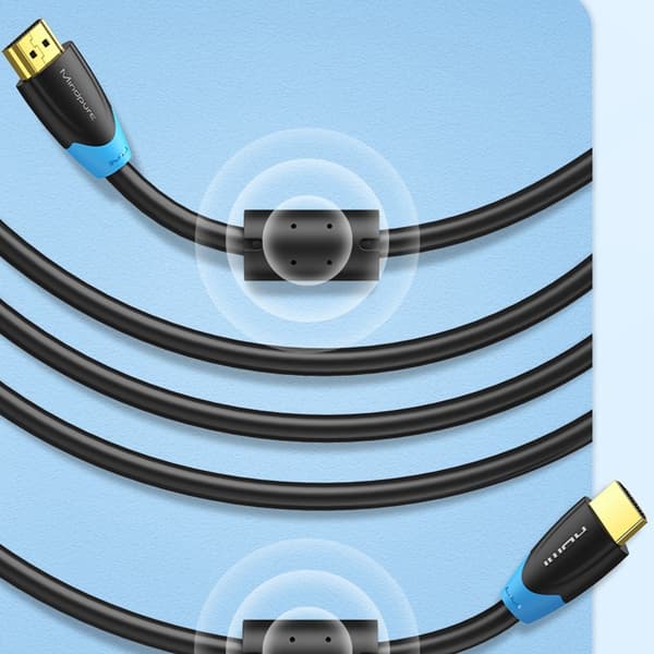 HDMI-kabel - 4K High Speed-forbindelse til TV, PC og projektor 2 m 2 m