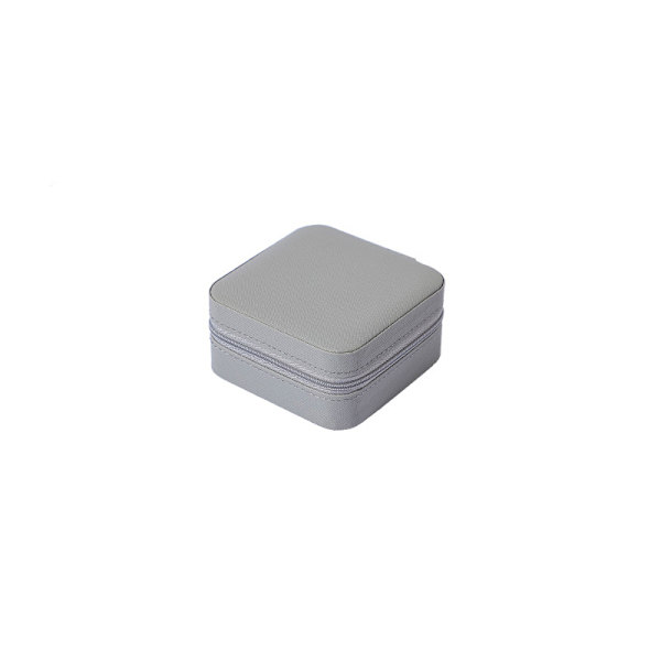 Mini smyckeskrin - Elegant PU-läder Grå