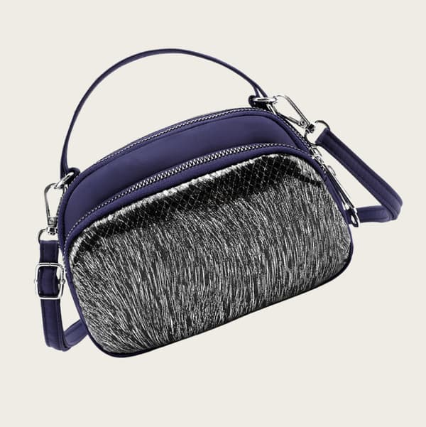 Stilfuld Sequin Crossbody Taske til Kvinder DarkBlue DarkBlue