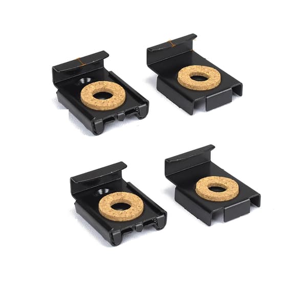 Peilien rautapidikkeet, 4 kpl Black Black