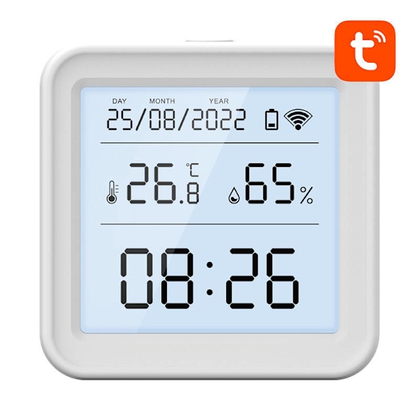 Smart temperatur- og fugtighedssensor WiFi Gosund S6 LCD Tuya