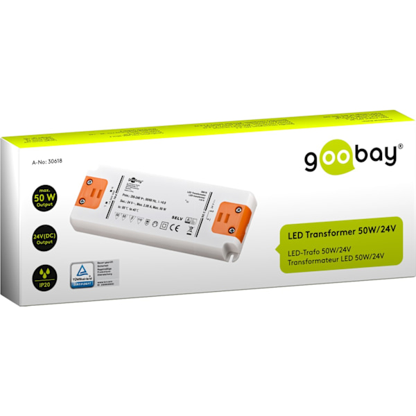 LED-transformer 24 V (DC) (DC), 50 W