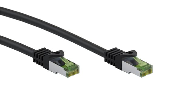 GHMT-certificeret CAT 8.1 netværkskabel, S/FTP (PiMF), sort