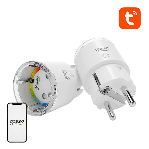 Gosund EP2 WiFi smart socket, 2 stk (to-pak) 10A Tuya