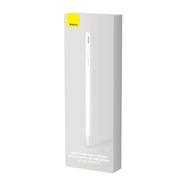 Baseus Smooth Writing 2 Stylus Penna med LED-indikatorer (vit)
