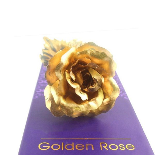 Kulta ruusu - kullattu ikuinen ruusu lahjapakkauksessa