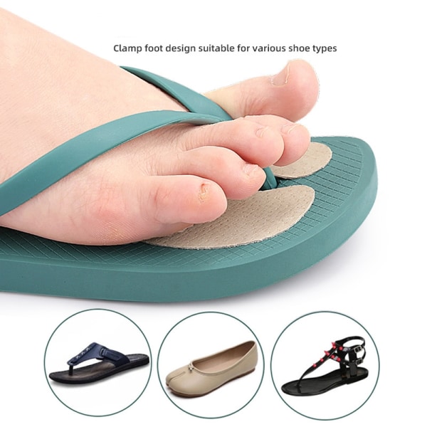 Slipper-indlægssåler Flip-flops Foot Clip Sandal-indlægssåler Sort