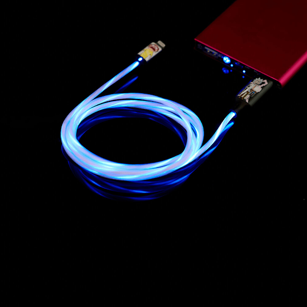 USB A till Lightning Light-Up 1,2m MFI Shock