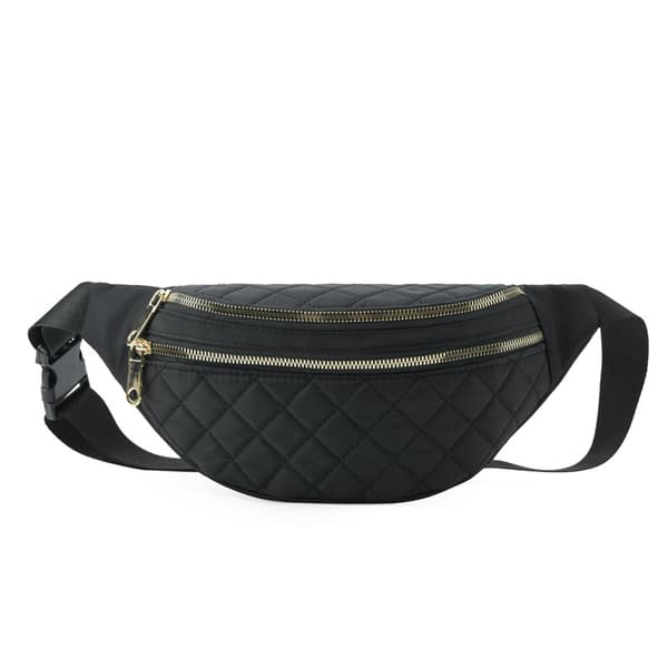 Mångsidig Midjeväska med Justerbar Rem Black Black