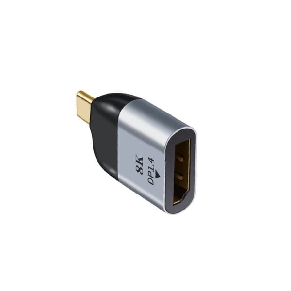 DP Hun til USB-C Han Adapter - Audio Video Konverter i Aluminiumlegering
