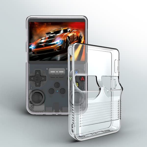 R36S Handheld Spelkonsol Skyddsfodral - TPU Material, Stötsäkert och Slitstarkt, Perfekt Passform för Din Spelkonsol Transparent Transparent