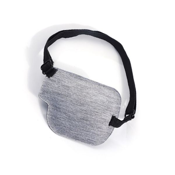 3D Ögonmask med Justerbart Spänne för Höger Öga - Grå