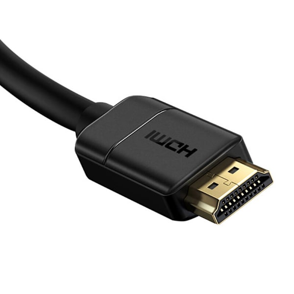 Baseus 2x HDMI 2.0 4K 60Hz-kabel, 3D, HDR, 18Gbps, 5m (svart)