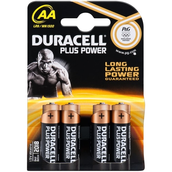 Duracell LR6/AA (Mignon) (MN1500) batteri, 4 st. blister