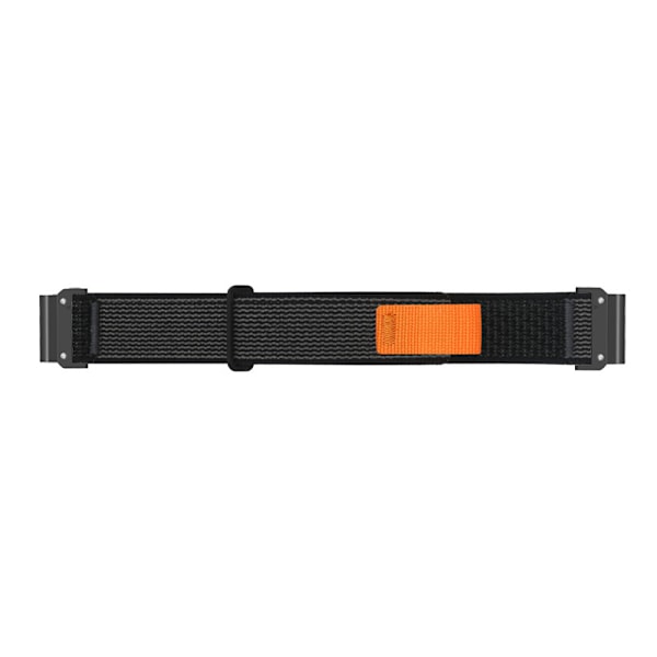 Nylon klockarmband för Garmin Fenix 5x/6x/7X/8 51mm Svart+orange 22 mm