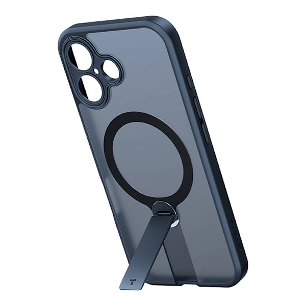 Torras Pstand Spin Case för iPhone 16 (svart)