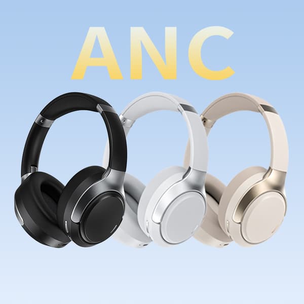 J19 Hybrid Støjreducerende Over-Ear Hovedtelefoner - Sort