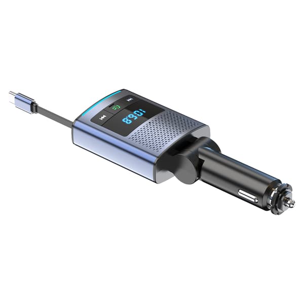 Biloplader: Hurtig opladning og Bluetooth FM-sender