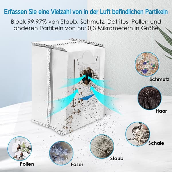 Støvsugerposer til Ecovacs Deebot X2 Omni 6-pak