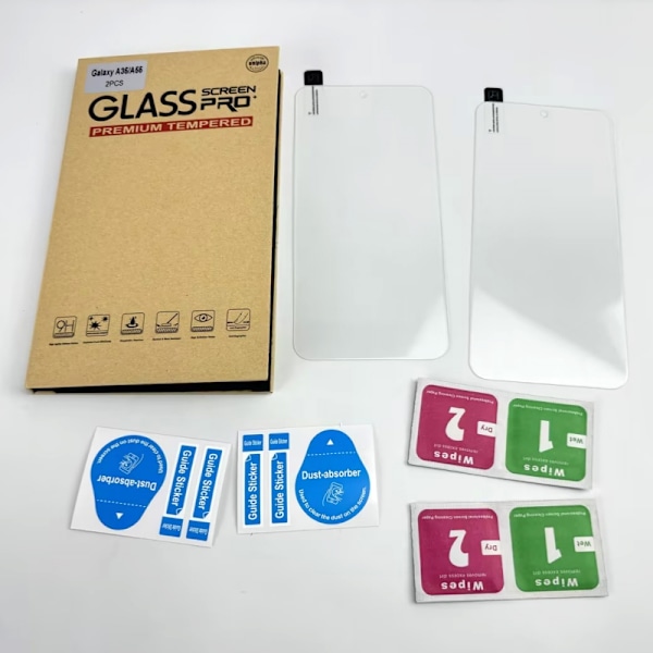 Skärmskydd i Härdat Glas för Samsung Galaxy Serien, 2-pack Samsung Galaxy A35/A55