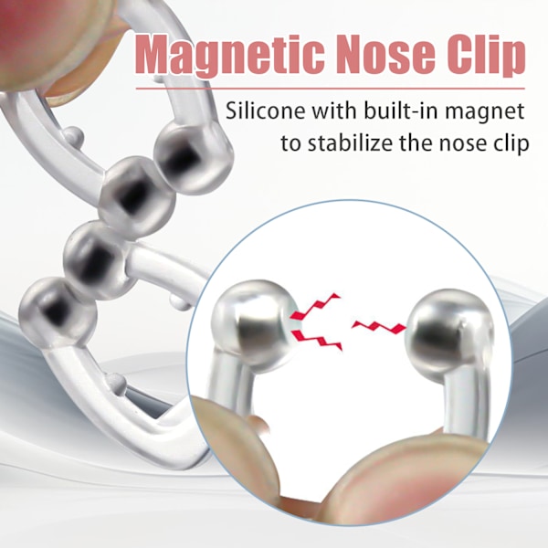 INF Magnetisk anti-snorke næseklemme Silikone 1-Pack