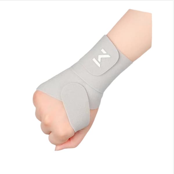 Tumb- och handledsstöd för lindring av tendinit - Lycra Material Grey Grey