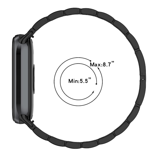 Xiaomi Klockband med Strass, 8/8NFC/9/9NFC Svart