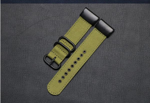 Lærred Quick Release Urrem til Garmin Fenix 7, 6, 5 Serie Green Green