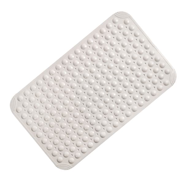 Halkskyddsmatta för badrum, texturerad TPE-badrumsmatta White B White