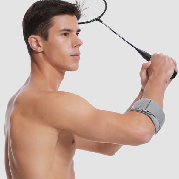 Albuebeskyttelse med nylon-velcrolukning Grey Grey