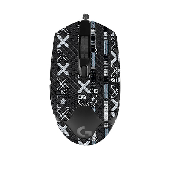 Forbedrede Grip Mouse Stickers til Logitech G102 Black Black