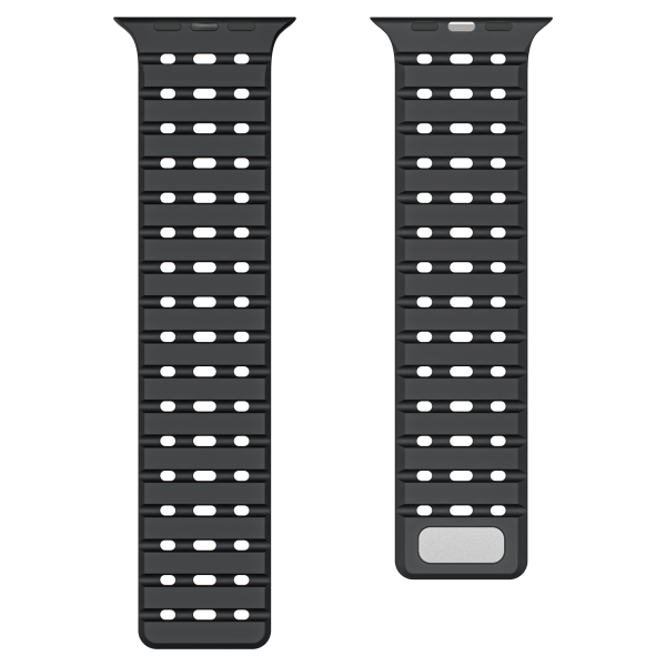 Åndbar magnetrem til Apple Watch Series 1-9 generationer 42/44/45 mm Sort