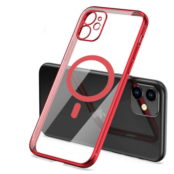 Matkapuhelinkotelo MagSafe lataustuki iPhone 12 Punainen